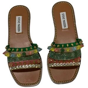 Steve Madden Colorful Embellished Sandals